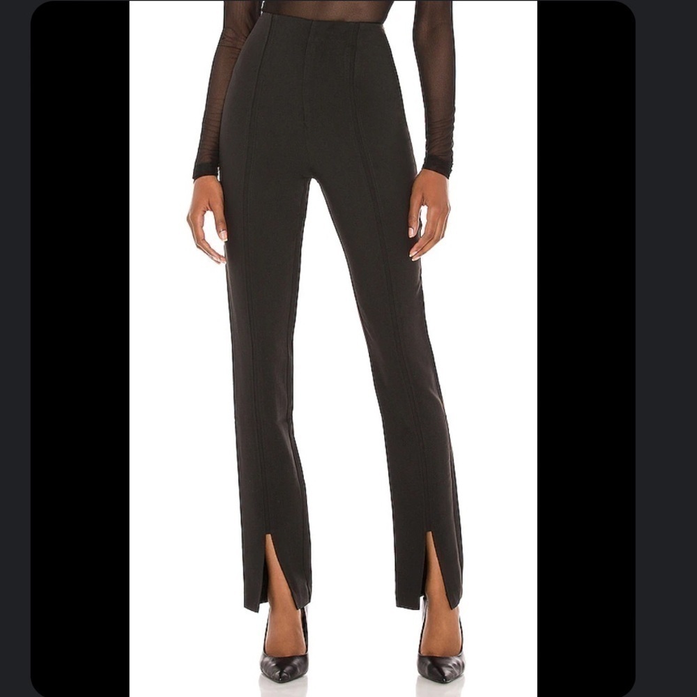 NBD Slit Front Trouser in Black